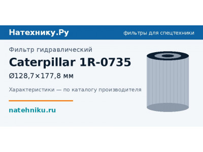 Фильтр гидравлический Caterpillar 1R-0735