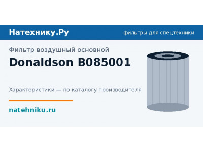 Фильтр воздушный основной Donaldson B085001