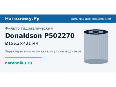 Фильтр гидравлический Donaldson P502270