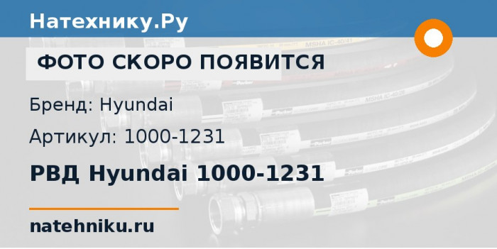 РВД Hyundai 1000-1231