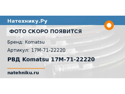 РВД Komatsu 17M-71-22220
