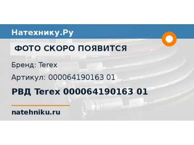 РВД Terex 000064190163 01