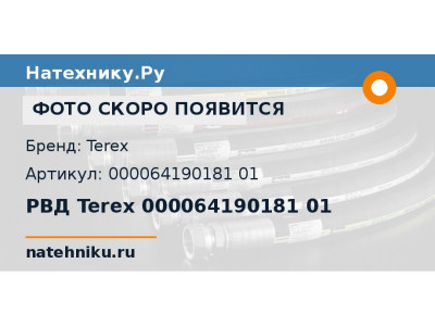 РВД Terex 000064190181 01