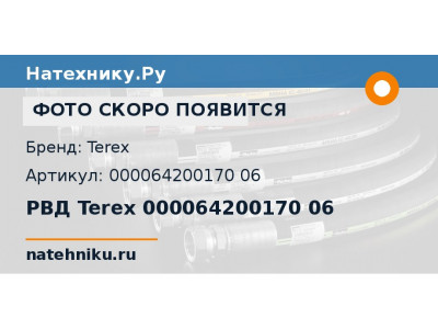 РВД Terex 000064200170 06