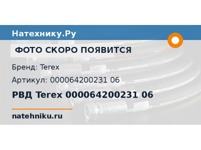 РВД Terex 000064200231 06