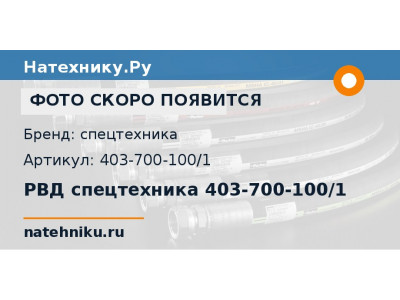 РВД спецтехника 403-700-100/1