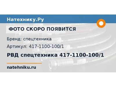 РВД спецтехника 417-1100-100/1