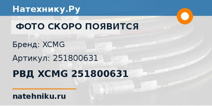 РВД XCMG 251800631