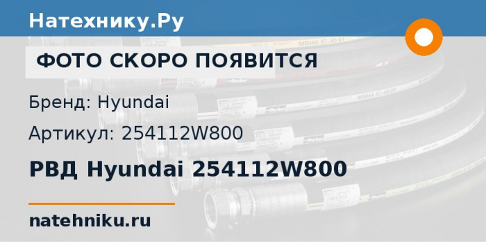РВД Hyundai 254112W800