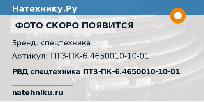 РВД спецтехника ПТЗ-ПК-6.4650010-10-01