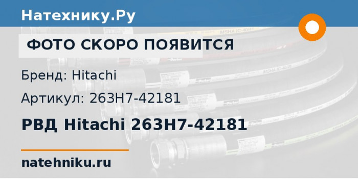 РВД Hitachi 263H7-42181
